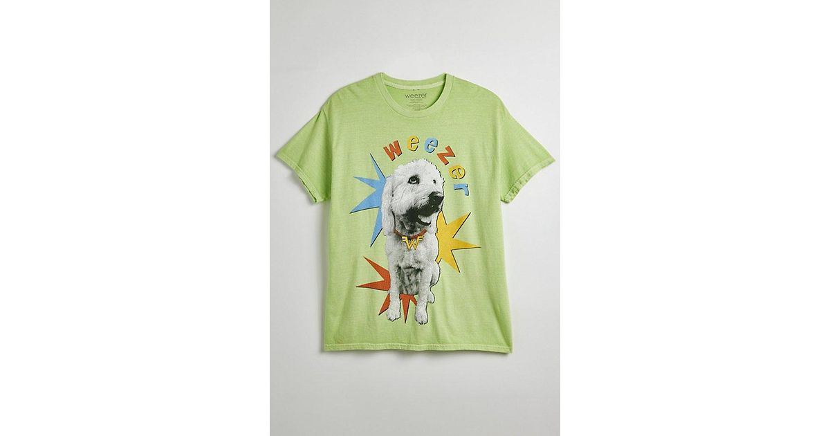 Urban Outfitters Weezer Margo Dog Graphic Tee in Green for Men | Lyst
