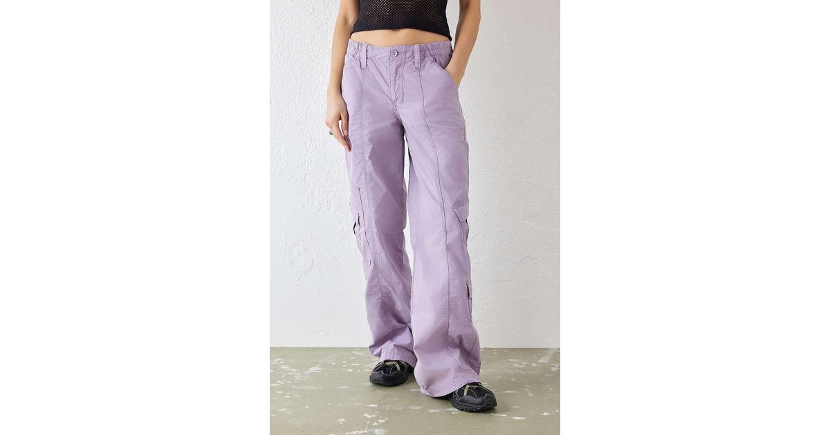 BDG Lilac Y2k Low Rise Cargo Pants in Purple | Lyst UK