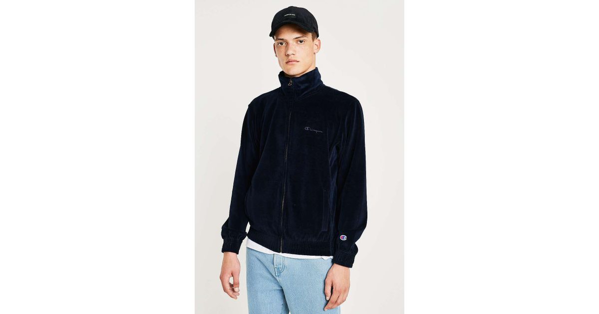 champion velour track top