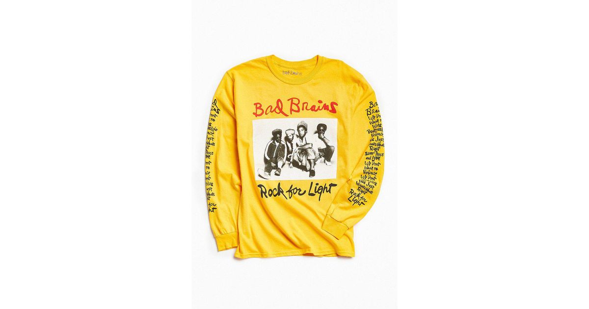 Urban Outfitters Bad Brains Rock For Light Long Sleeve Tee in Metallic for  Men | Lyst