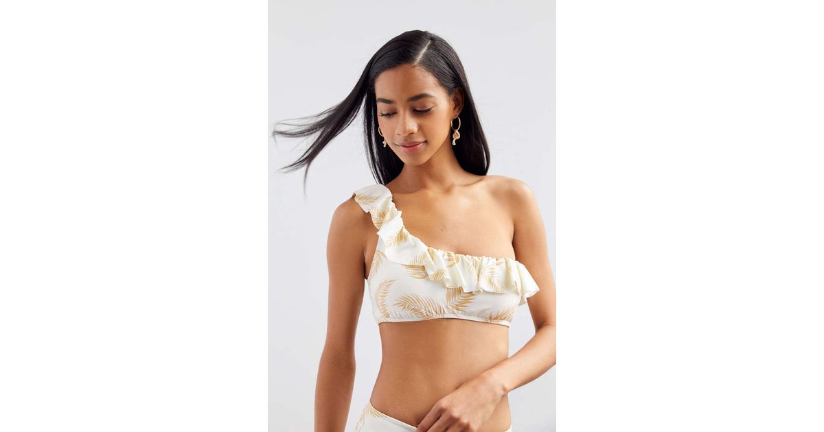 Billabong Billabong X Sincerely Jules Dos Palmas Ruffle One-shoulder Bikini  Top - Lyst