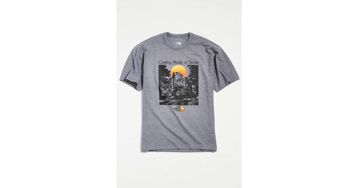 The North Face Re-grind Tee in Gray for Men | Lyst