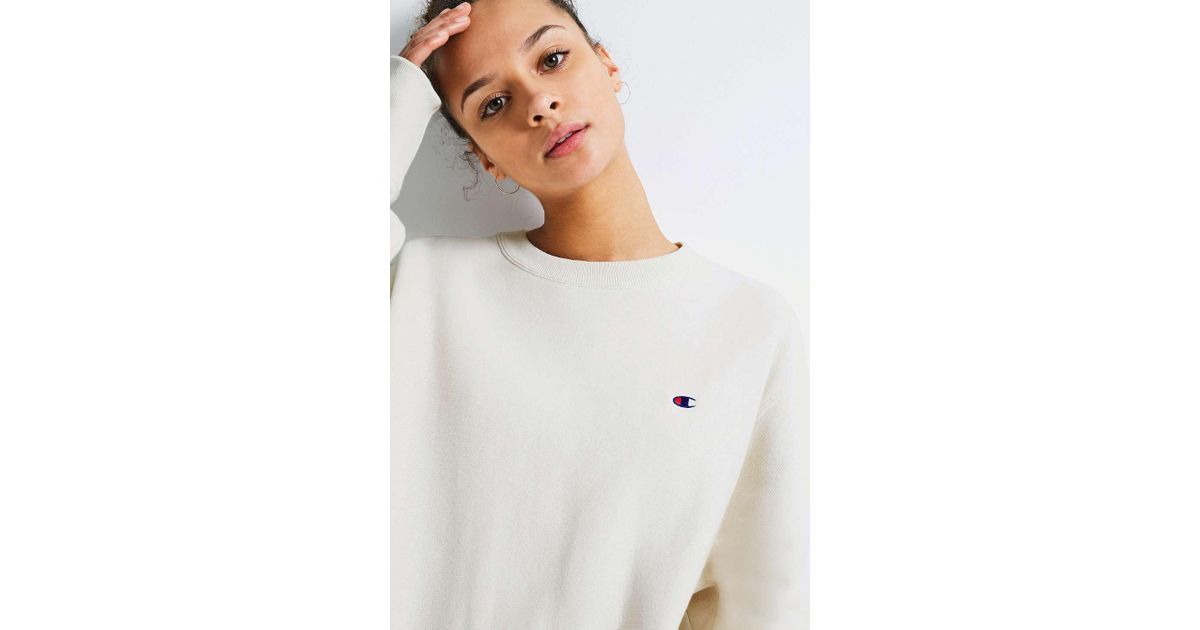 champion cream sweatshirt
