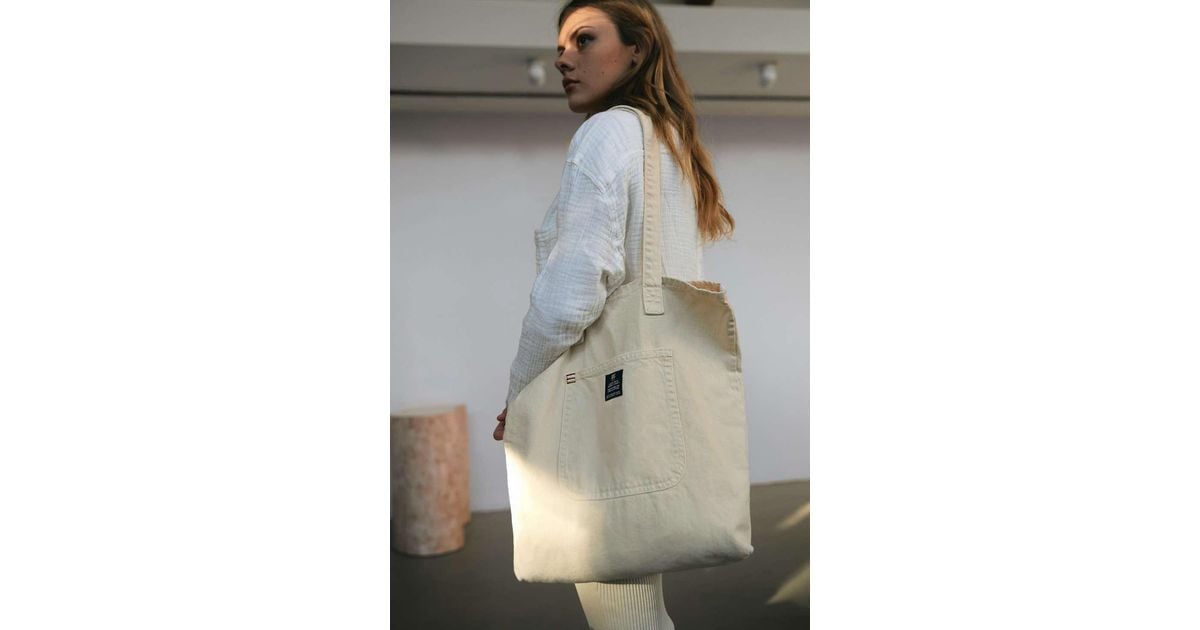 BDG Denim Tote Bag in White Lyst