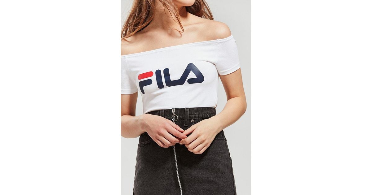 fila off shoulder top