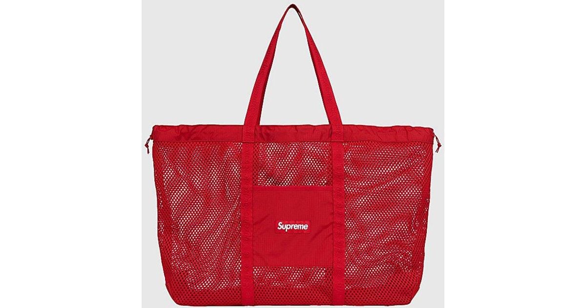 バッグ supreme Mesh Tote Bag Red Buy Supreme Mesh Tote Bag 'Red' - SS25B29 RED | GOAT