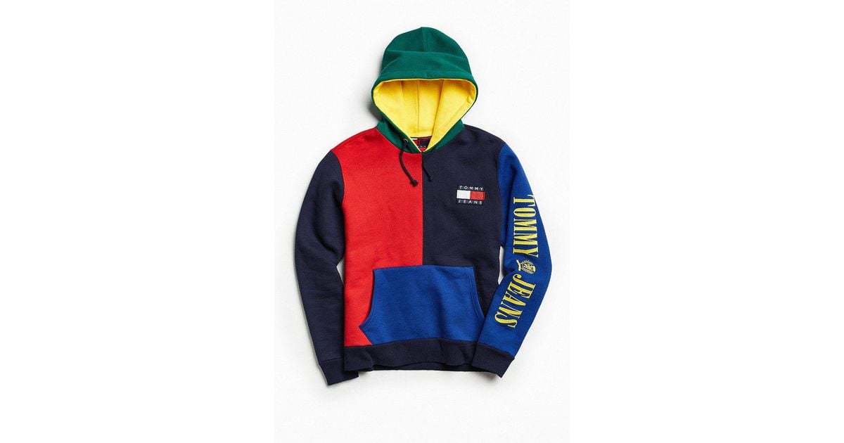 hilfiger colorblock hoodie