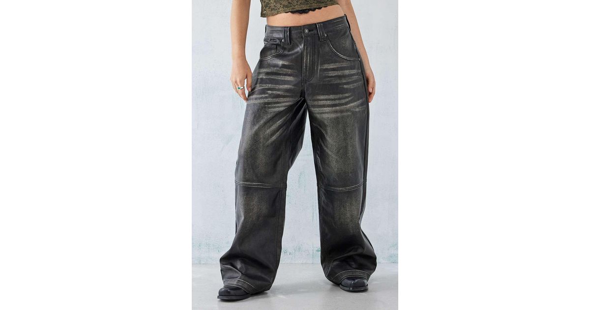 【JADED LONDON】Vaca Faux Leather Colossus Trousers Shop Vaca Faux Leather Colossus Trousers | Jaded London
