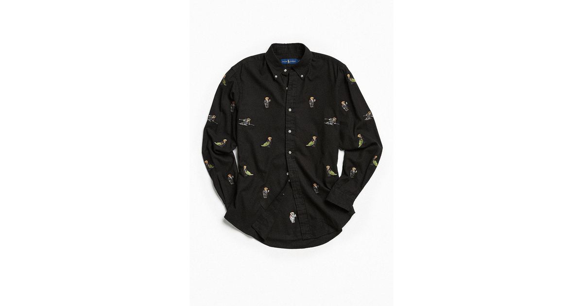 ralph lauren teddy bear button down shirt