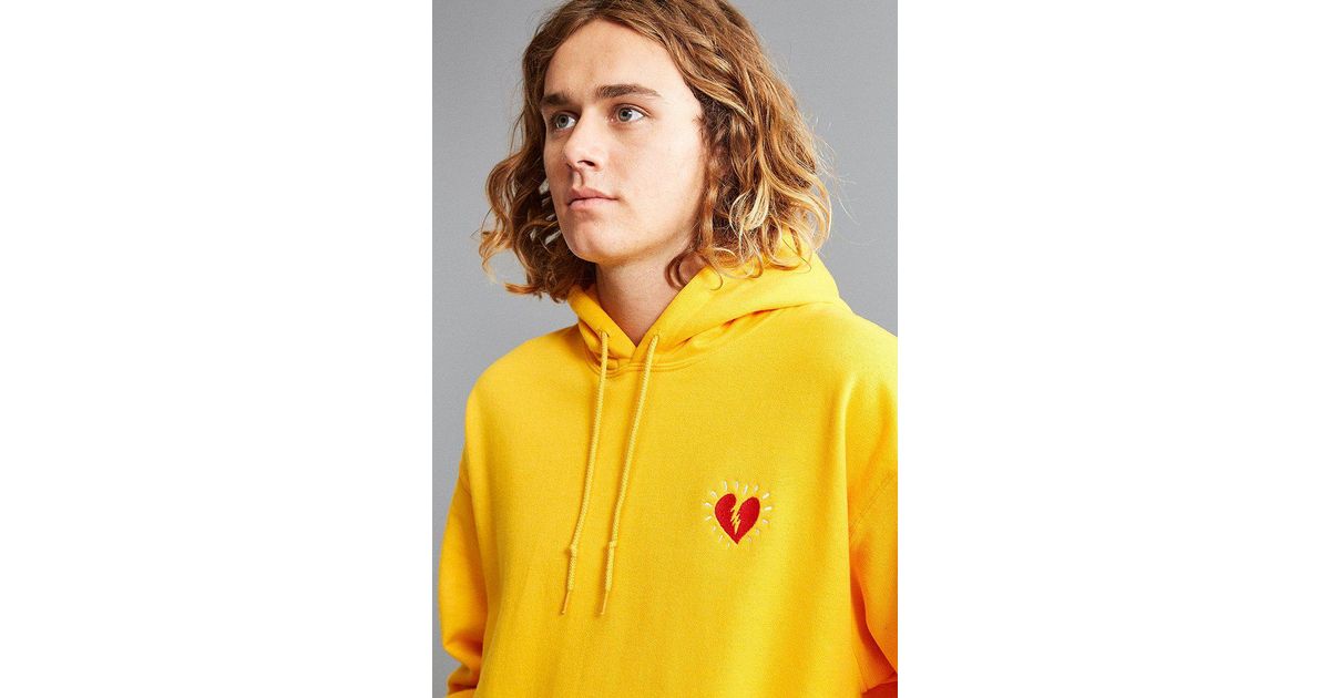 broken heart embroidered hoodie sweatshirt
