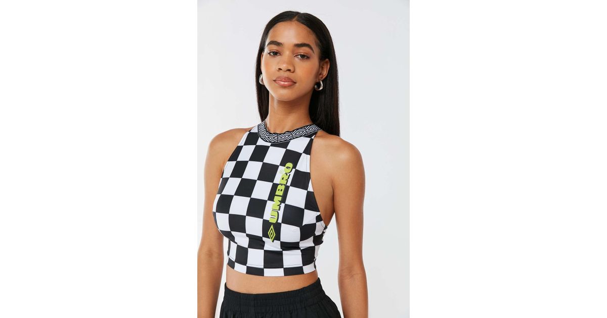 Umbro Uo Exclusive Strappy Back Cropped Tank Top - Lyst