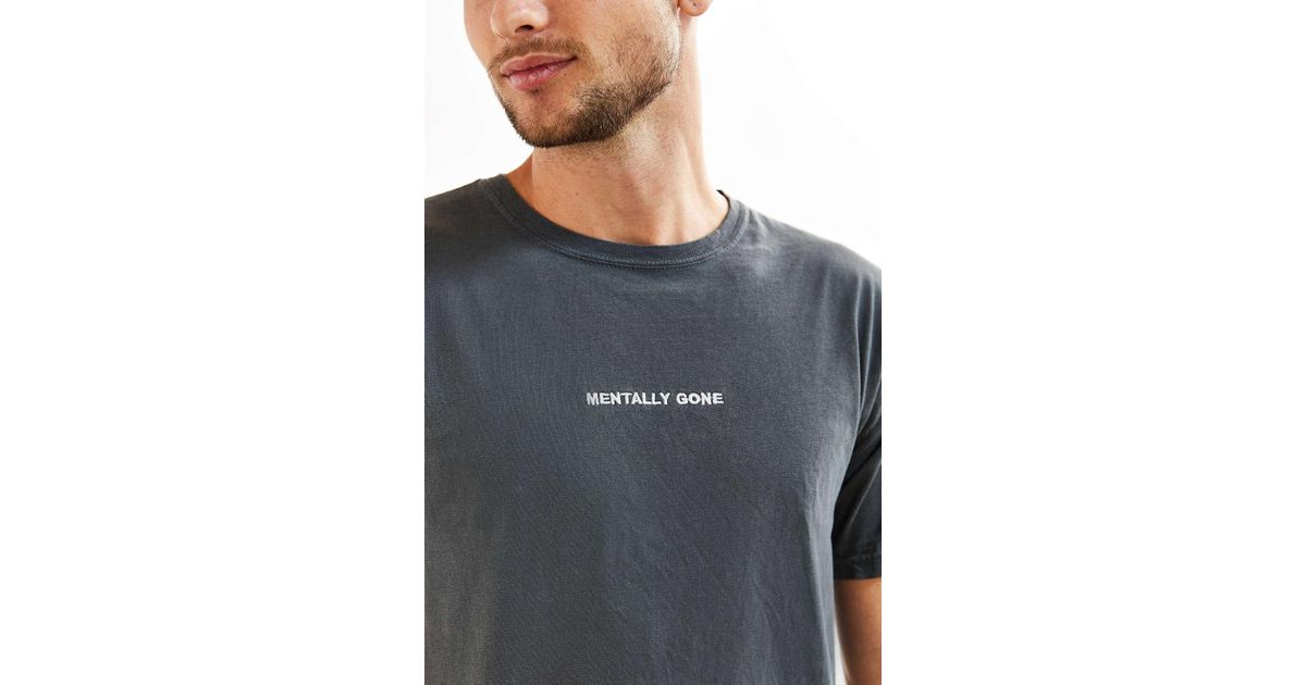 mentally gone embroidered tee