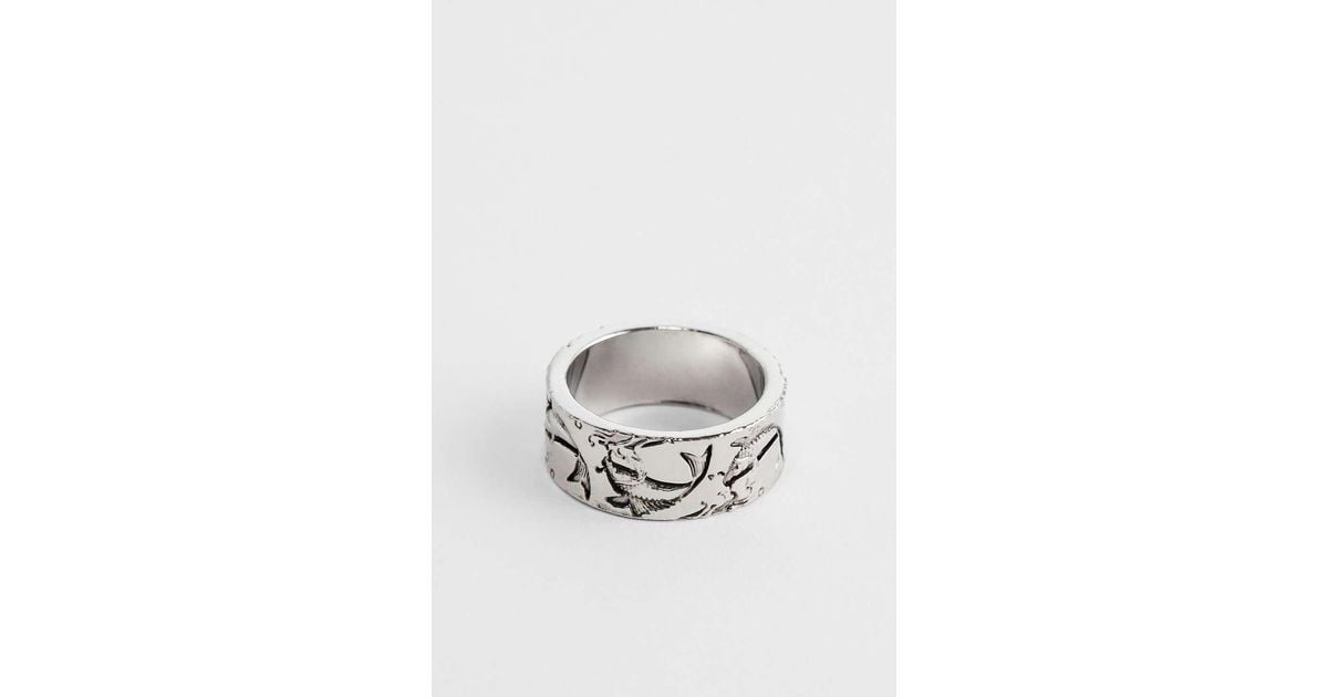 Ed Hardy KOI SIGNET リング Ed Hardy Koi Ring in Metallic for Men | Lyst UK