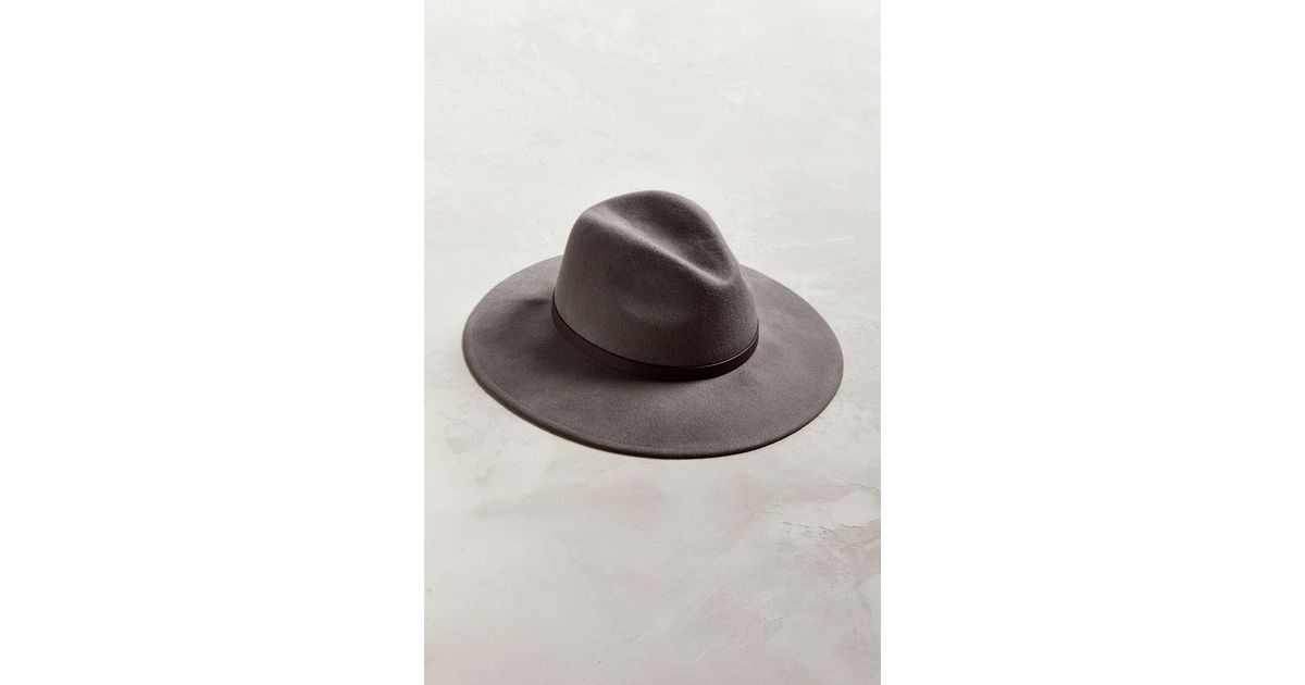 Urban Outfitters Wool Wide Brim Grey 