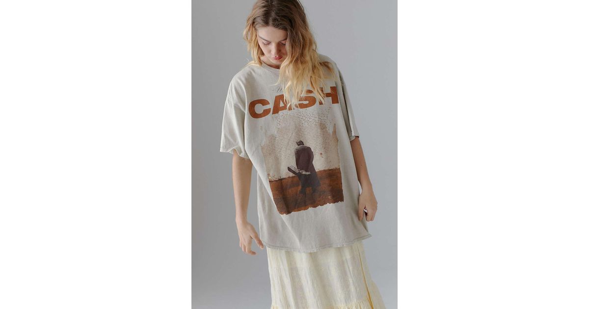 Urban Outfitters Cotton Johnny Cash T-shirt Dress - Lyst