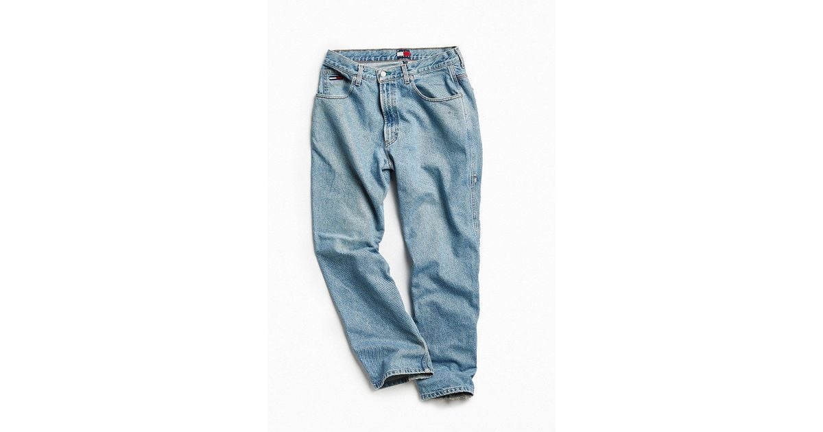 Urban Outfitters Vintage Tommy Hilfiger Light Stonewash Carpenter Baggy Jean  in Blue for Men | Lyst