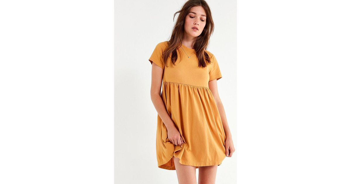 mustard orange dress