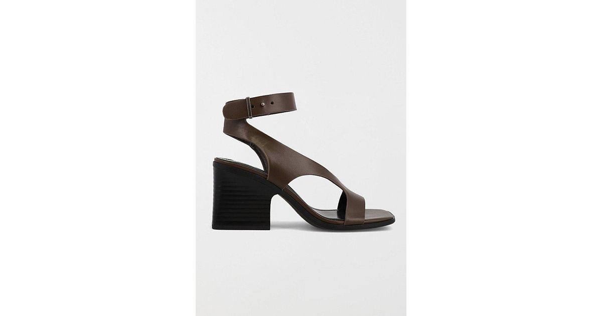 MIA Mia Felipa Strappy Block Heel in Brown | Lyst