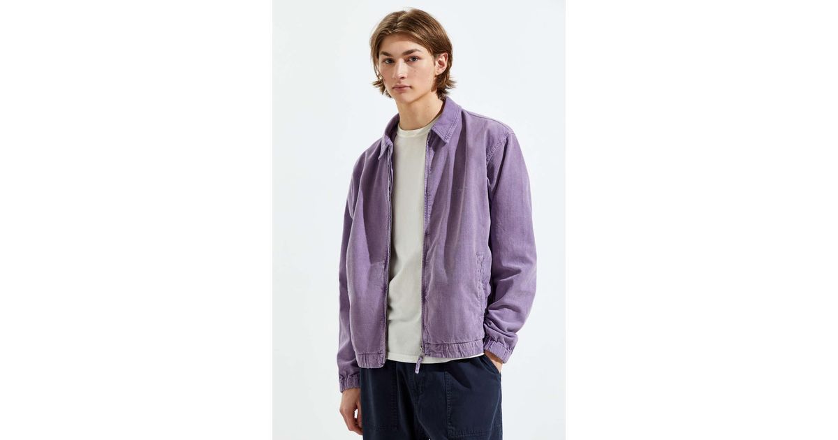 iets frans Washed Corduroy Harrington Jacket in Purple for Men 