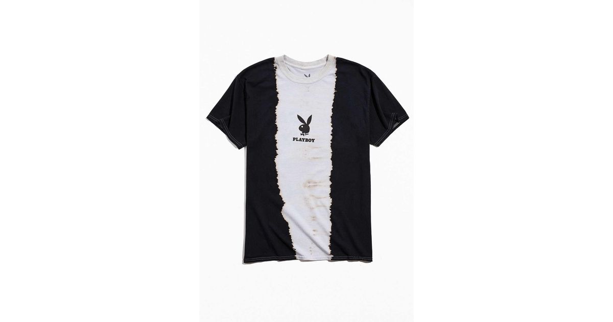 Urban Outfitters Cotton Playboy Tie-dye Logo Tee in Black ...