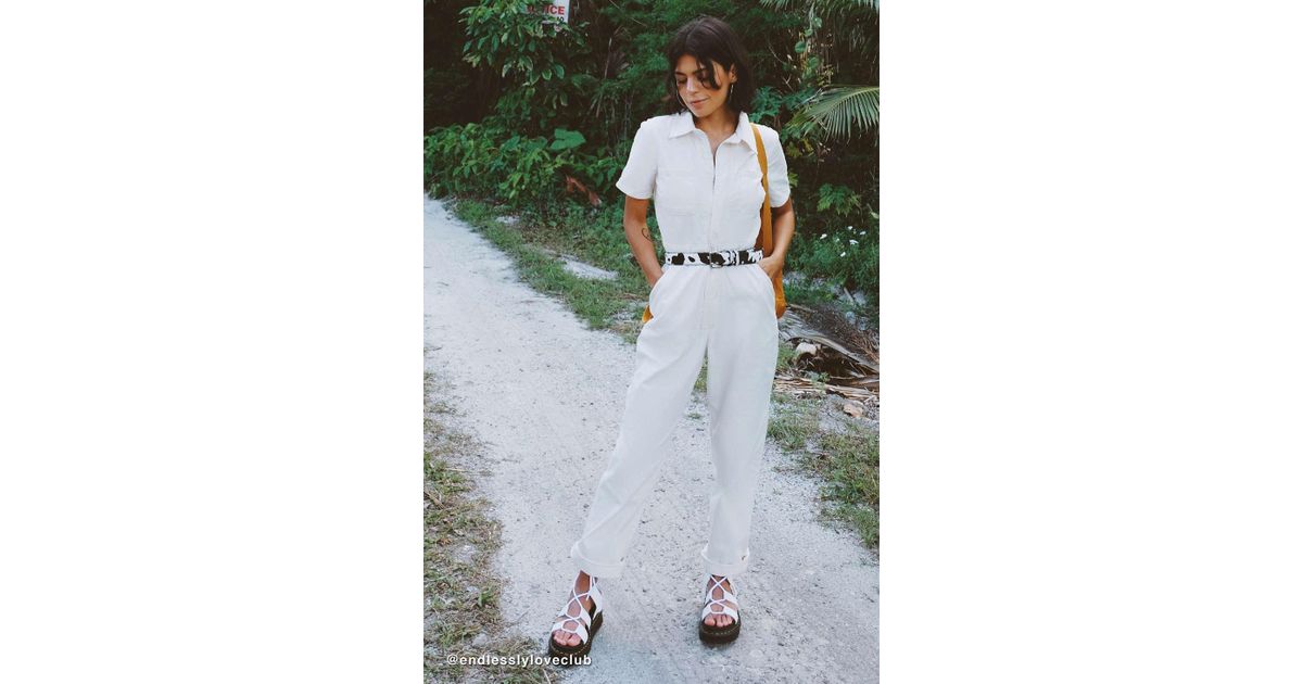 urban outfitters canvas flight jumpsuit