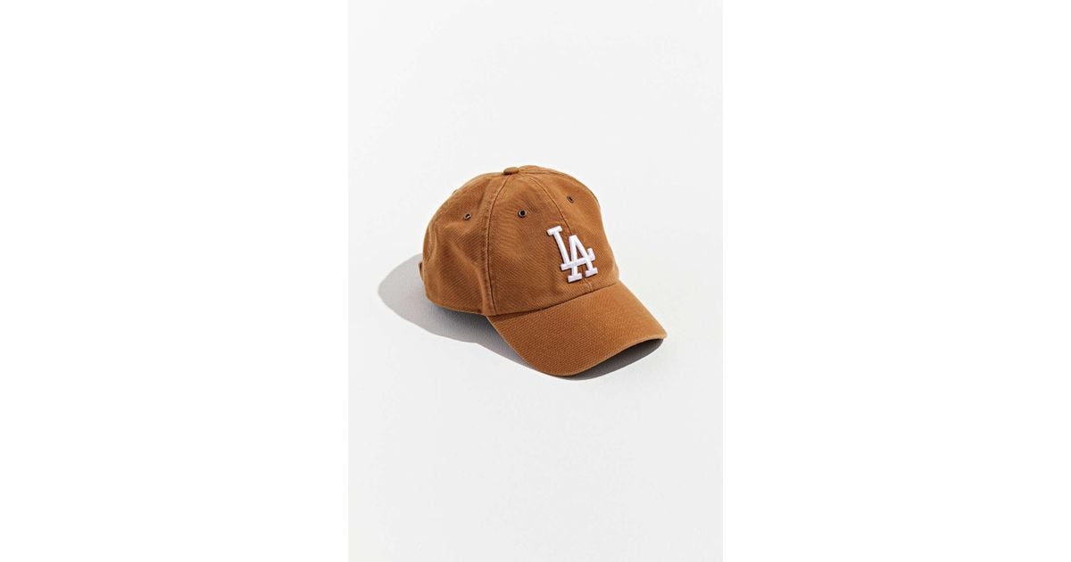 47 Brand X Carhartt Los Angeles Dodgers Dad Baseball Hat in Natural for Men  | Lyst Canada