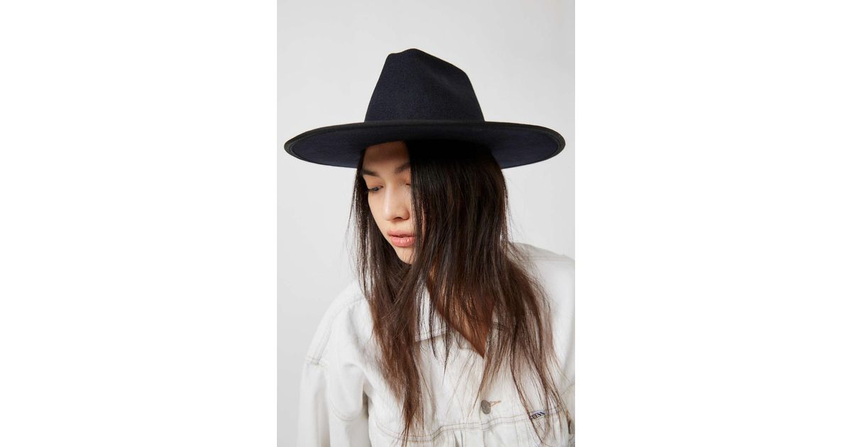 Urban Outfitters Bree Felt Panama Hat in Black | Lyst