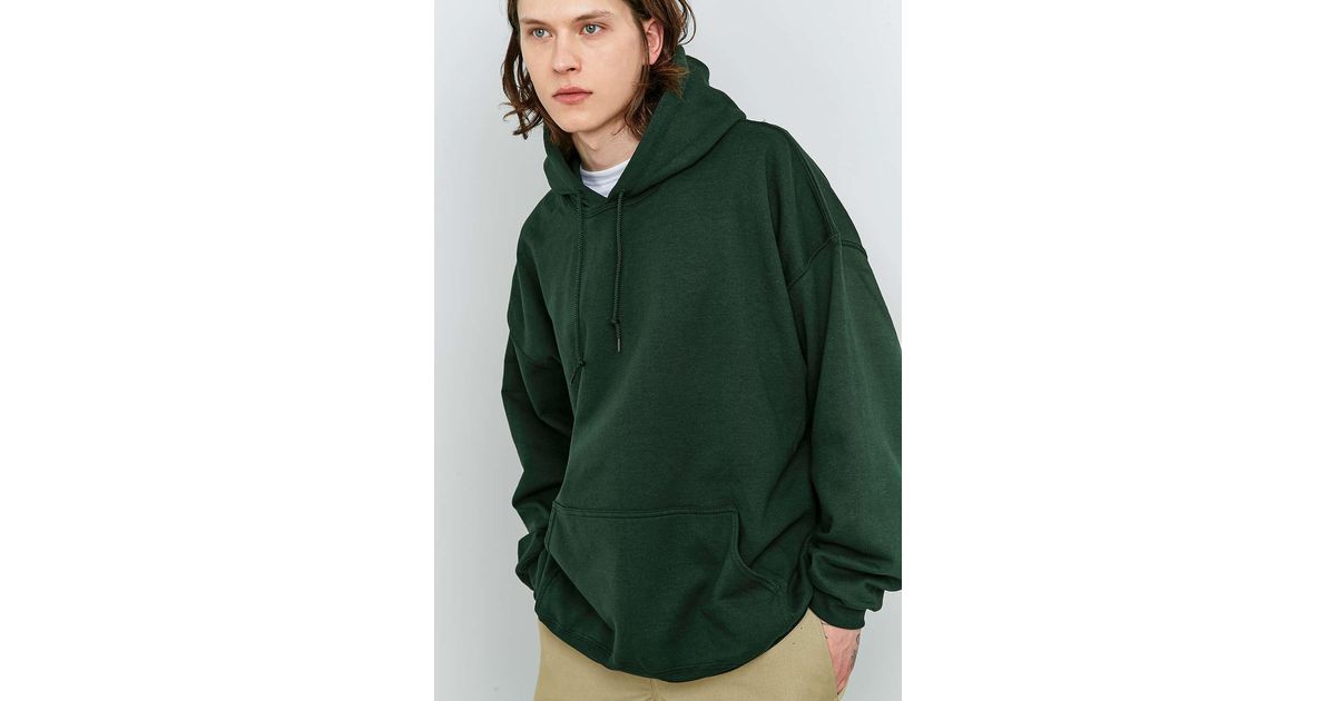 Urban Outfitters Uo Forest Green Oversized Hoodie for Men | Lyst UK