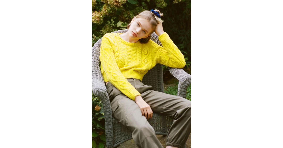 urban outfitters yellow sweater