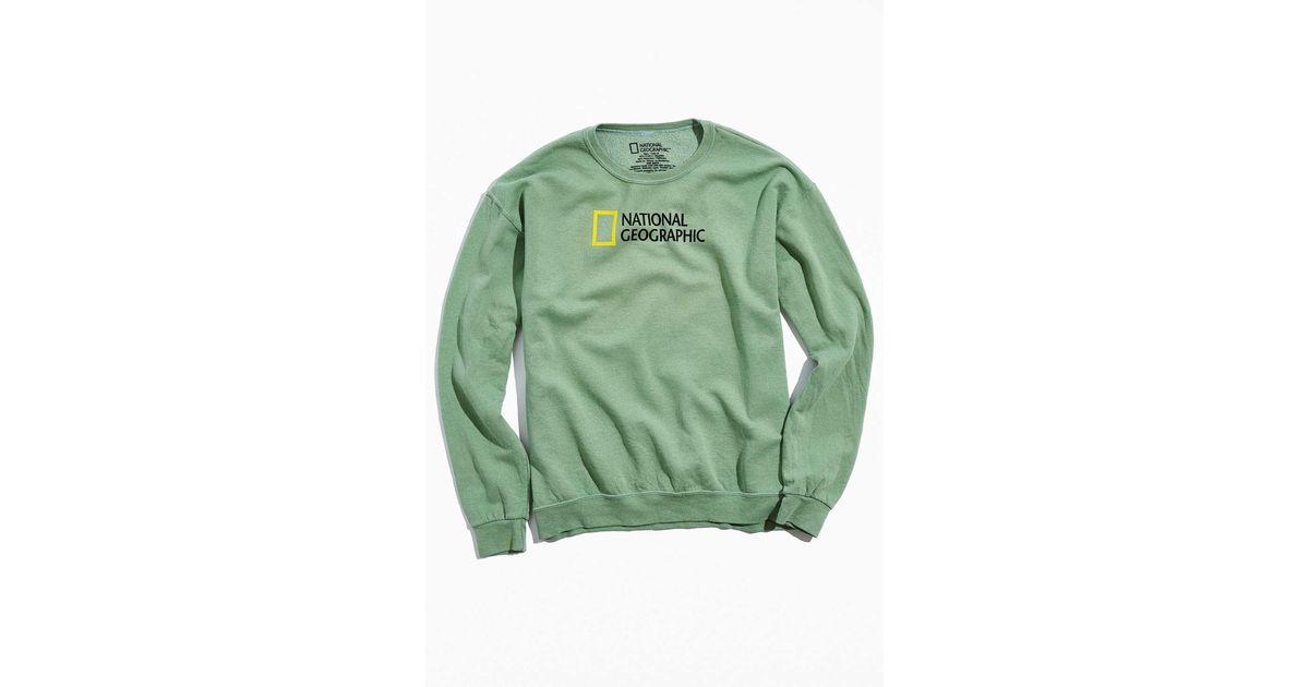 Urban Outfitters National Geographic Crew Neck Sweatshirt in Green for Men  | Lyst