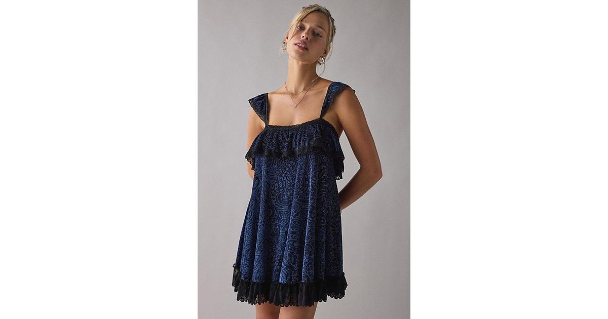 blue midi graduation dress Short Babydoll Homecoming Dress with Floral Print Black / 6 main image 1