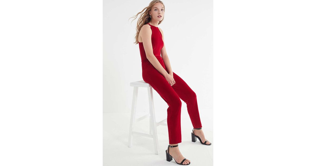 urban outfitters velvet overalls