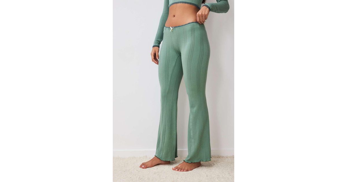 Out From Under Peggy Pointelle Flare Lounge Pants