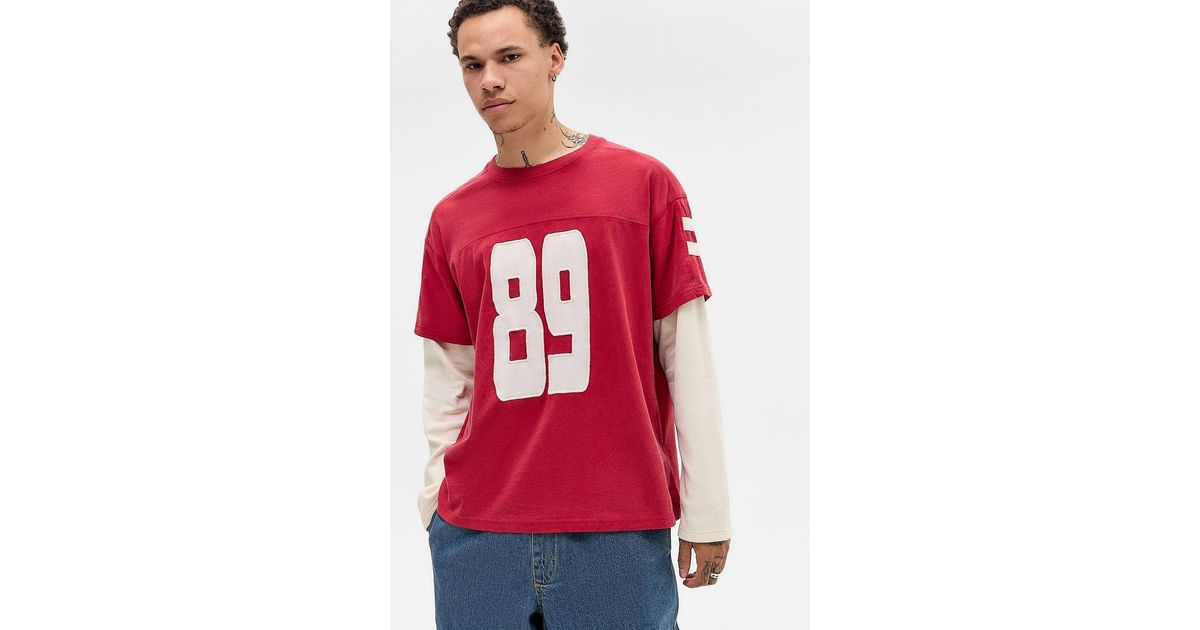 BDG Red 89 Double Layer T-shirt for Men | Lyst UK