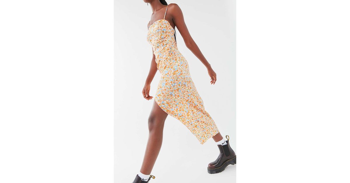 bec and bridge floral midi dress