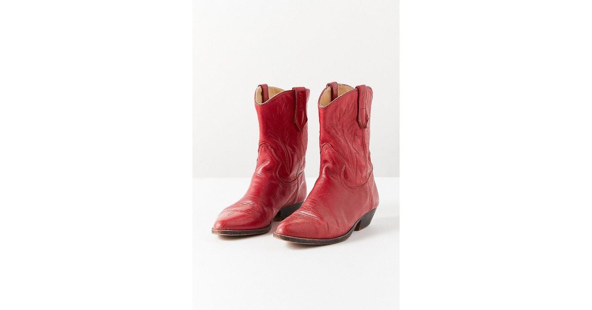 vintage red boots