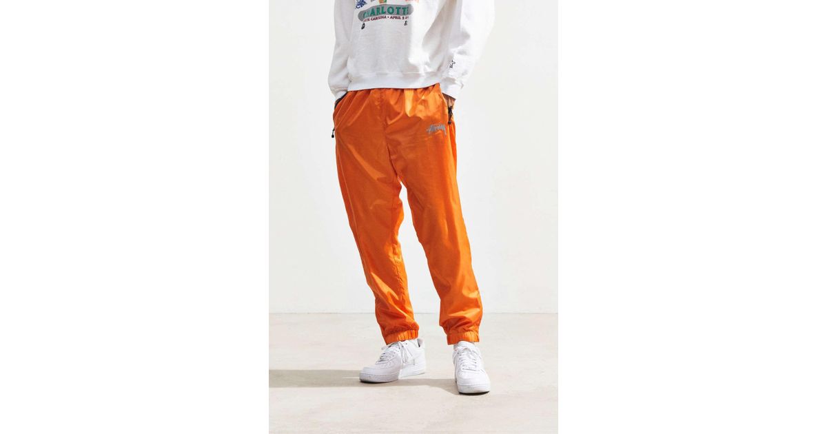 mens nylon wind pants with lining