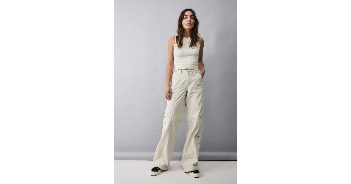 BDG Y2k Lowrise Cargo Pants in Natural Lyst UK