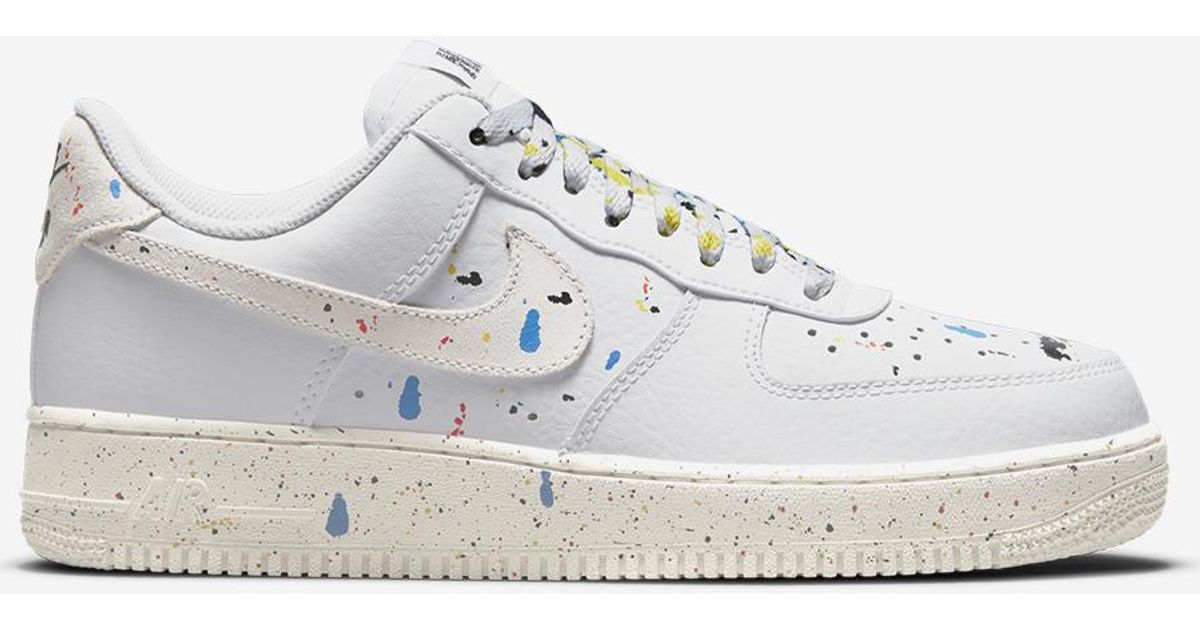Nike Air Force 1 07 LV8 Paint Splatter Light Bone Black Men Casual  CZ0339-001 | Kixify Marketplace