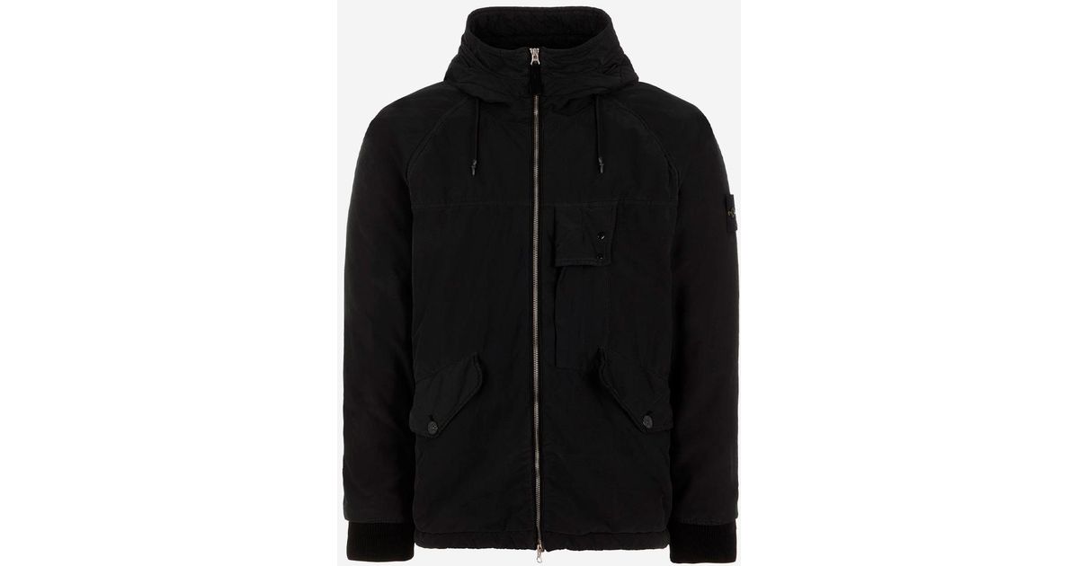 Stone Island Giacca David Light-tc Con Micropile in Black for Men | Lyst