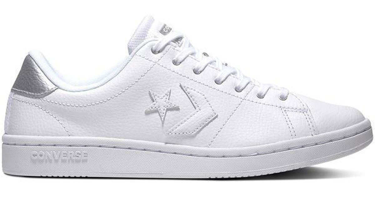 converse all court trainers white