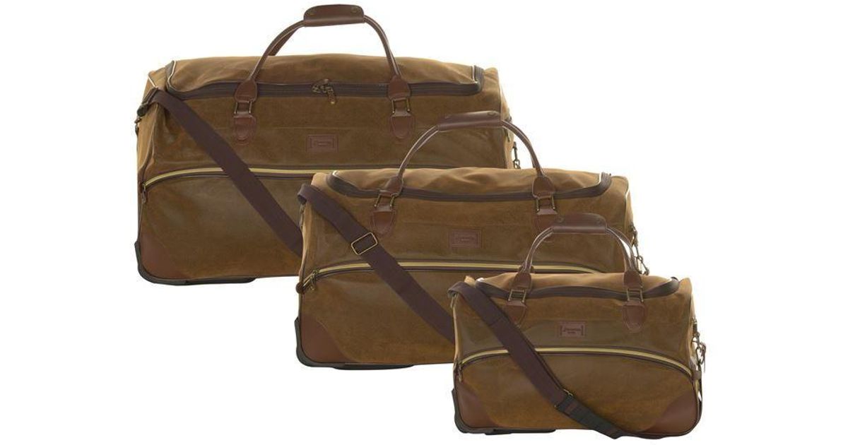 kangol chocolate wheelie holdall