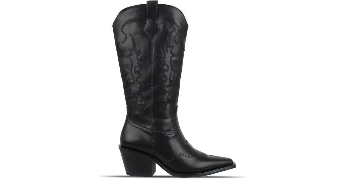 Jack Wills Western Boots in Black Lyst UK