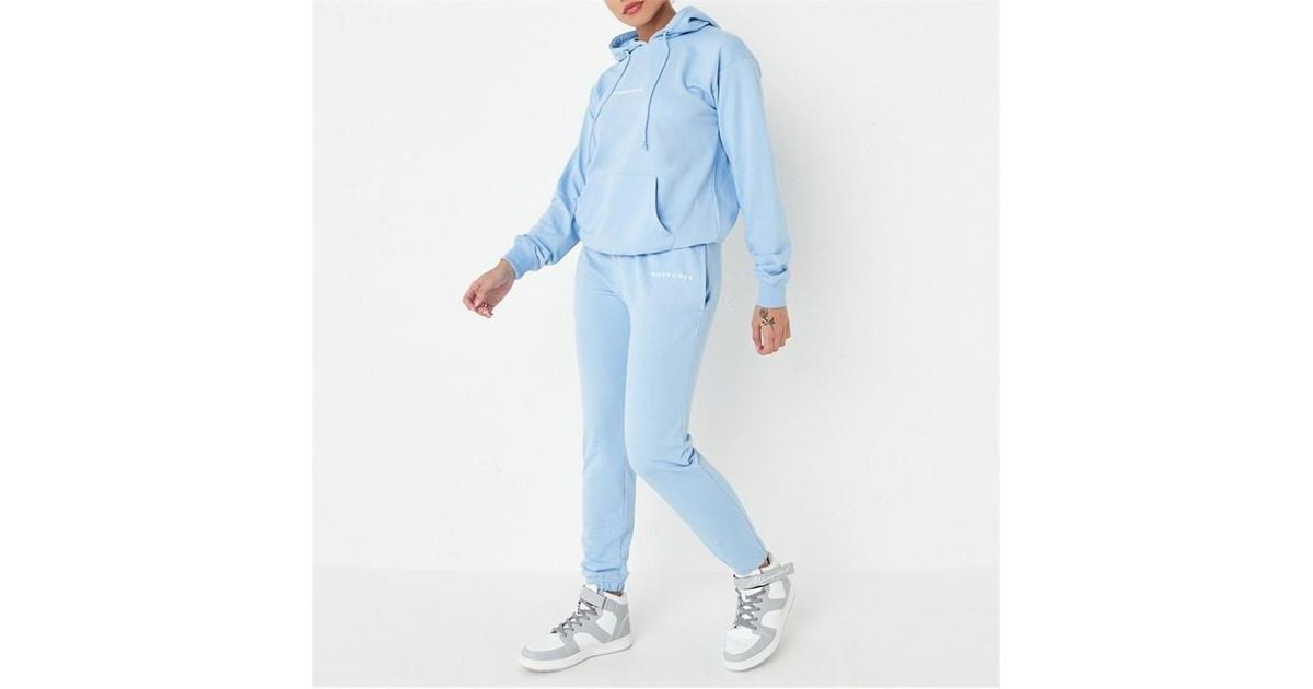 Missguided Petite Hoodie And joggers Co Ord Set in Blue Lyst UK
