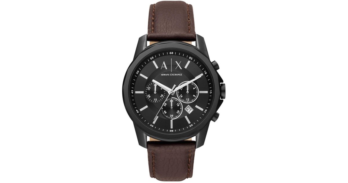 ARMANI EXCHANGE Armani Exchange Banks Watch in Black for Men Lyst UK