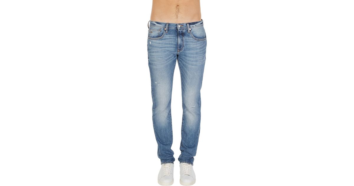 ARMANI EXCHANGE J13 Slim Jeans in Blue for Men Lyst UK