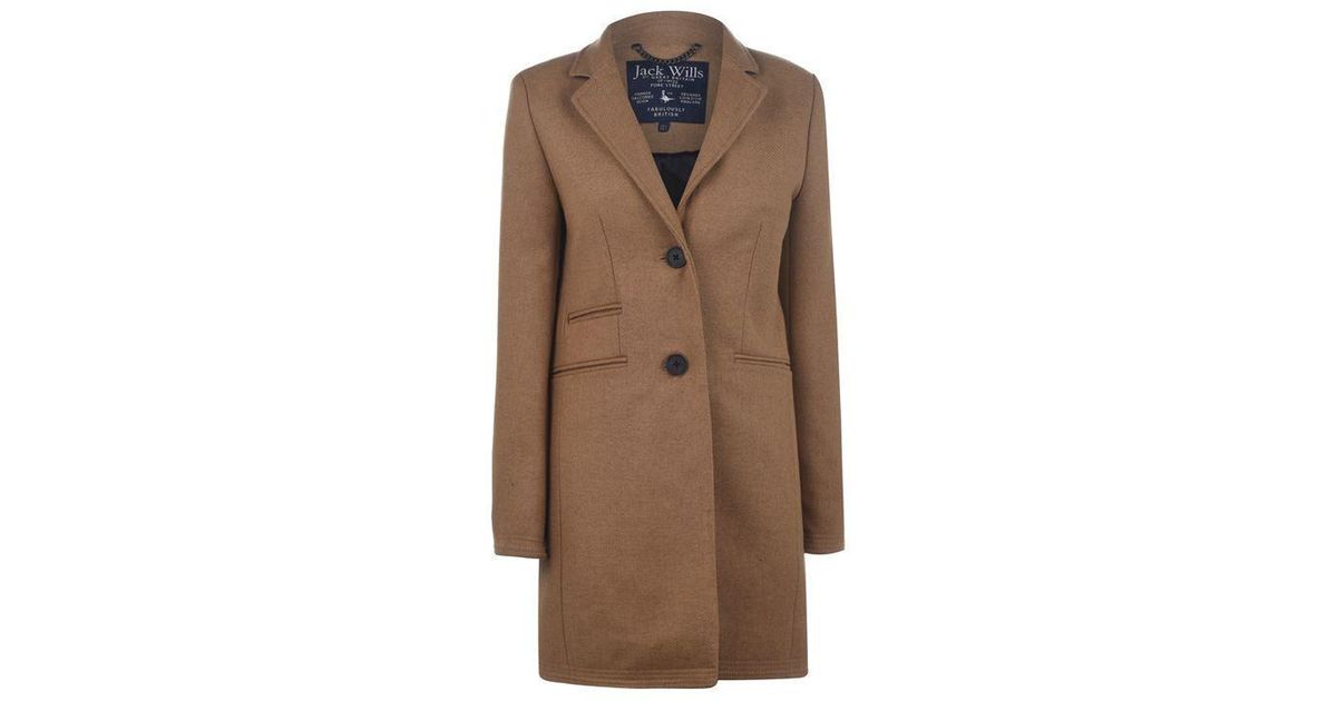 jack wills camel coat