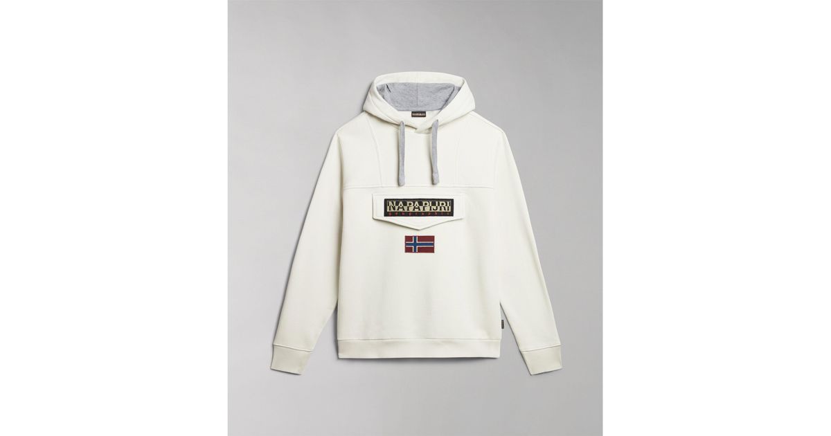 Napapijri hoodie white sale