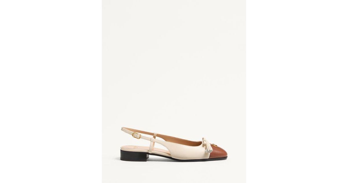 ＊VALENTINO＊ヴァレ ドゥ ロワ キッドスキン スリングバック ヴァレ ドゥ ロワ キッドスキン スリングバックパンプス 60mm