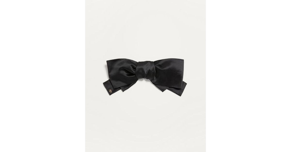 Valentino Garavani Vロゴシグネチャー サテンリボン ヘア